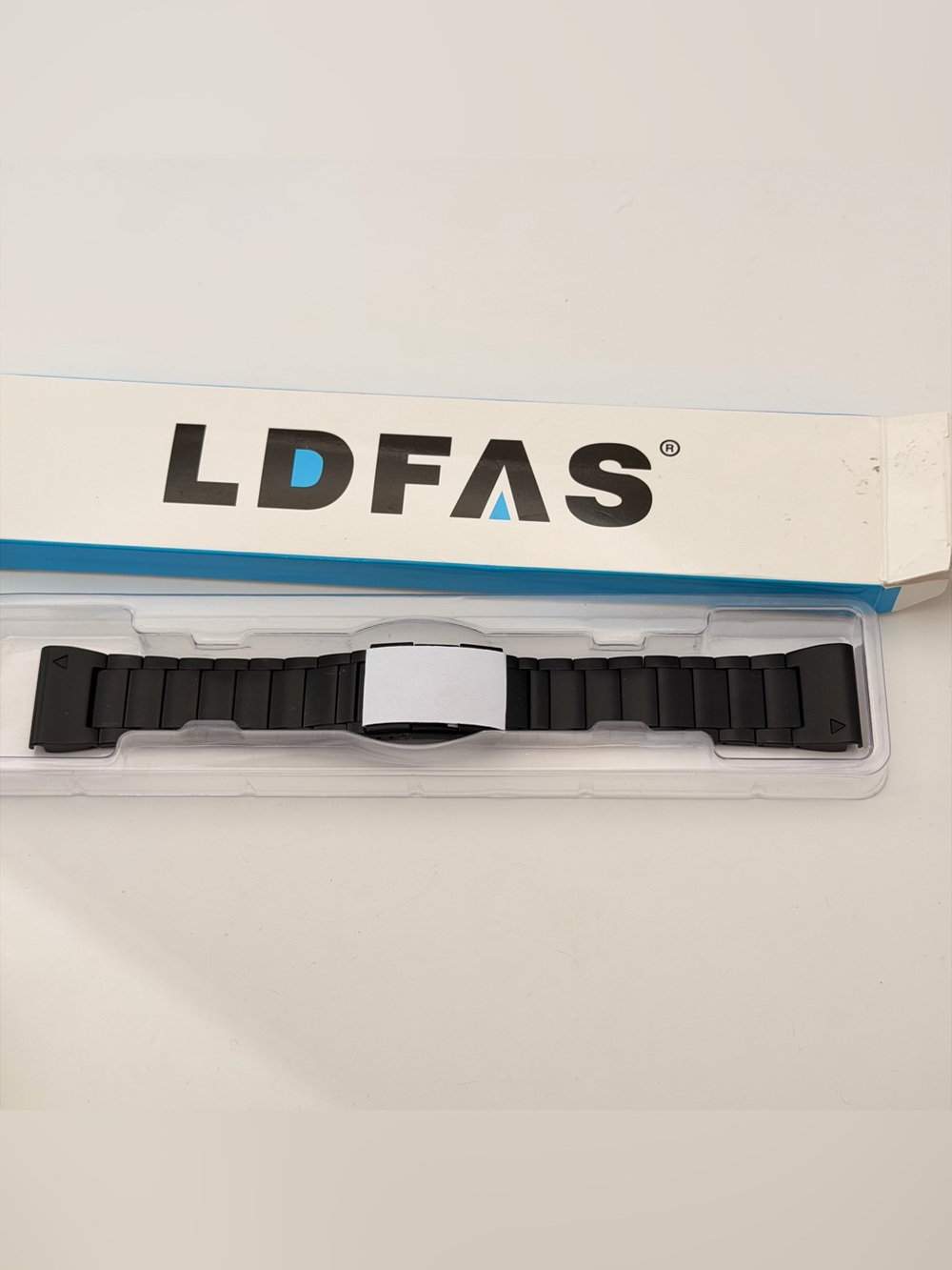 LDFAS Garmin 26mm Black Stainless Steel Band, New, High Quality